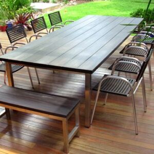 Pressley Table - timber outdoor dining table