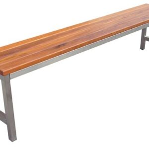 Kas Bench - Stainless Steel and Timnber Outdoor Furniture Brisbane