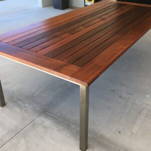 Kwila timber outdoor table Brisbane